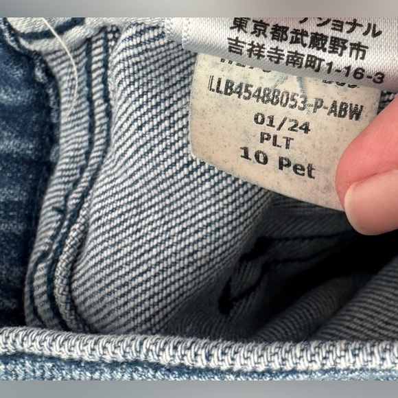 L.L.Bean Everyday Stretch Jeans High-Rise Relaxed Wide-Leg 2024 NWT 10 P - Picture 13 of 13